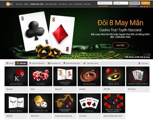 Top game bài đổi thưởng nhiều người chơi nhất tại nhà cái 188BET