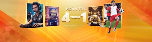 Sự kiện 188BET Hoàn Trả 4 Trong 1: eSports, Keno, Xổ Số và Thể Thao Trên Di Động